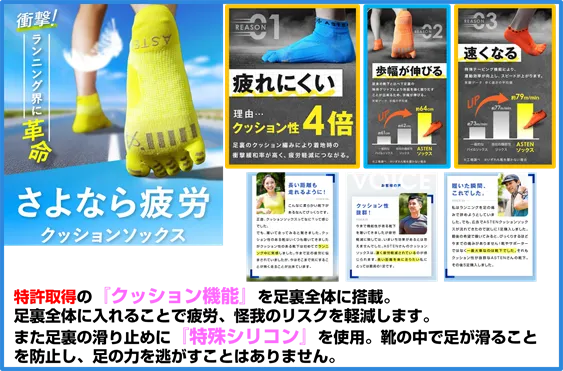 「さよなら疲労」 クッションソックス